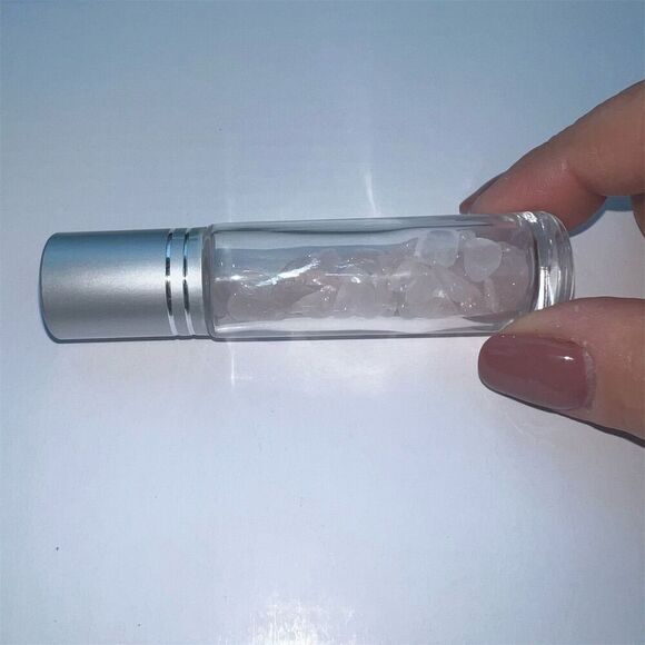 Rose Quartz Essential Oil Roller Bottle 10ml Aromatherapy - Picture 5 of 5